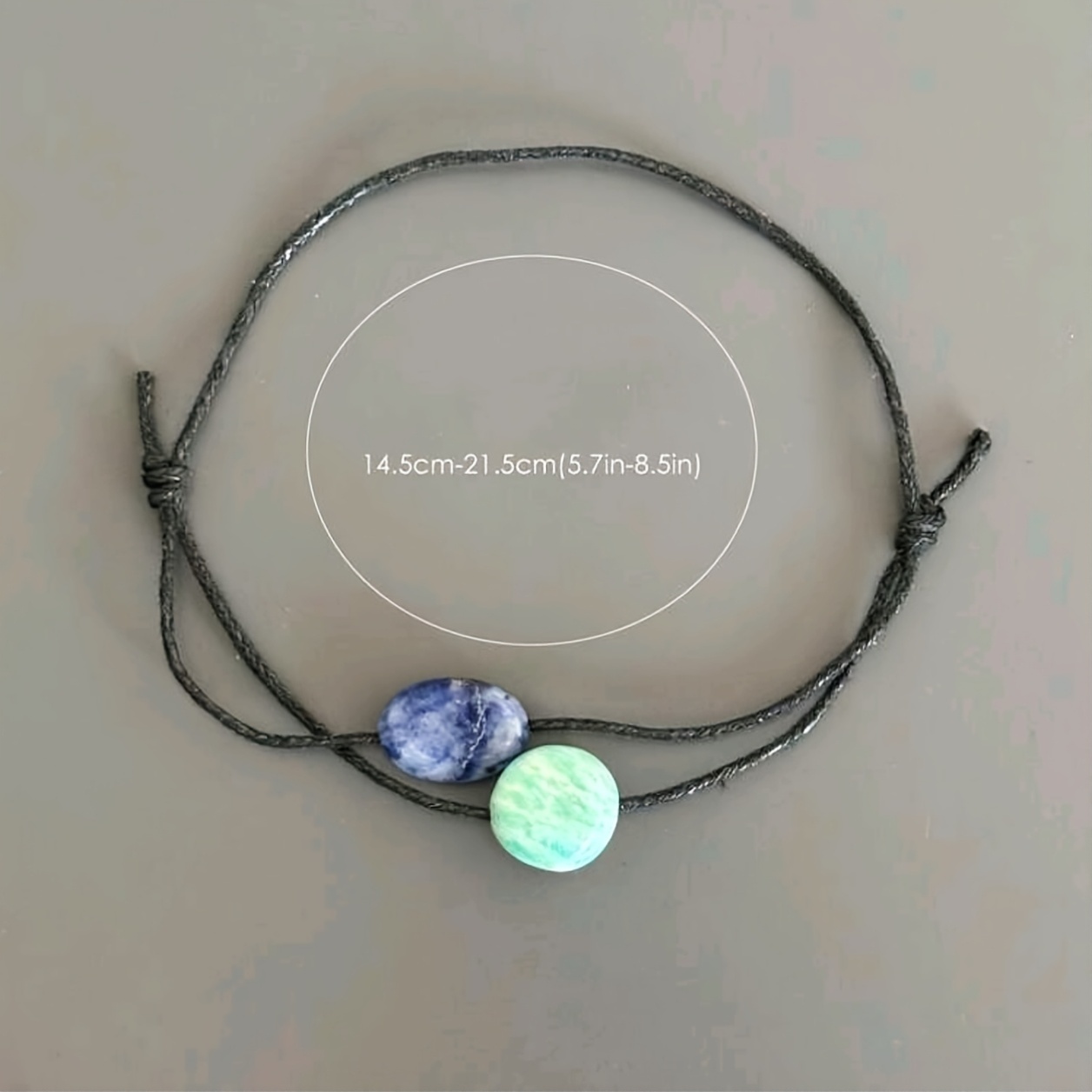 Women's Natural Stone Double Layer Bracelet, Boho Crystal Jewelry
